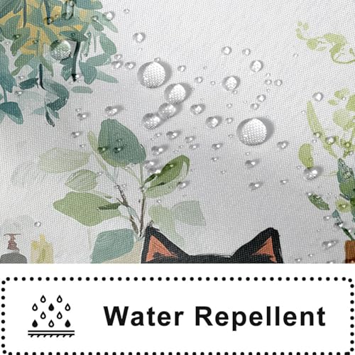 Rideau de douche hydrofuge et lavable en polyester 180 x 200 cm - 7