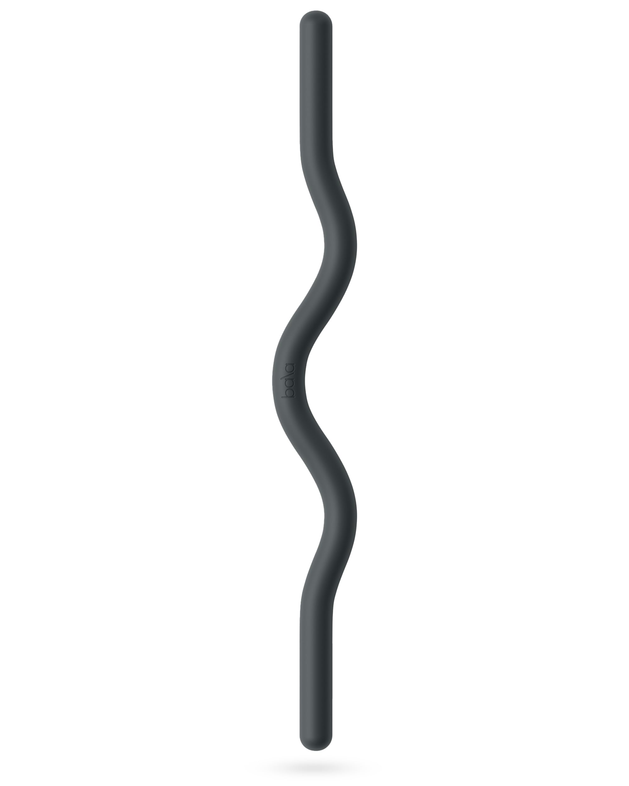 Bala EZ Curl Bar for Working Out, 15lb Beam (Charcoal) - Ergonomic Weight Bar for Press, Curl, Row, Squat, Lunge & Full Body Exercise - Curling Bar Strength Training Home Gym Accessory