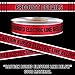 Copkim 2 Roll 3 Inch x 1000 Feet Detectable Safety Tape Buried Gas Line Electrical Caution Safety Warning Tape for Underground Buried Electric Wire Gas Line, Black Print (Red)