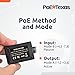 PoE Texas Power Over Ethernet Inline Converter Injector for 12 Volt and Solar to POE Conversions - Convert 12-30v to PoE with Gigabit Data - Instantly Step Up Voltage to IEEE 802.3af Compatible PoE