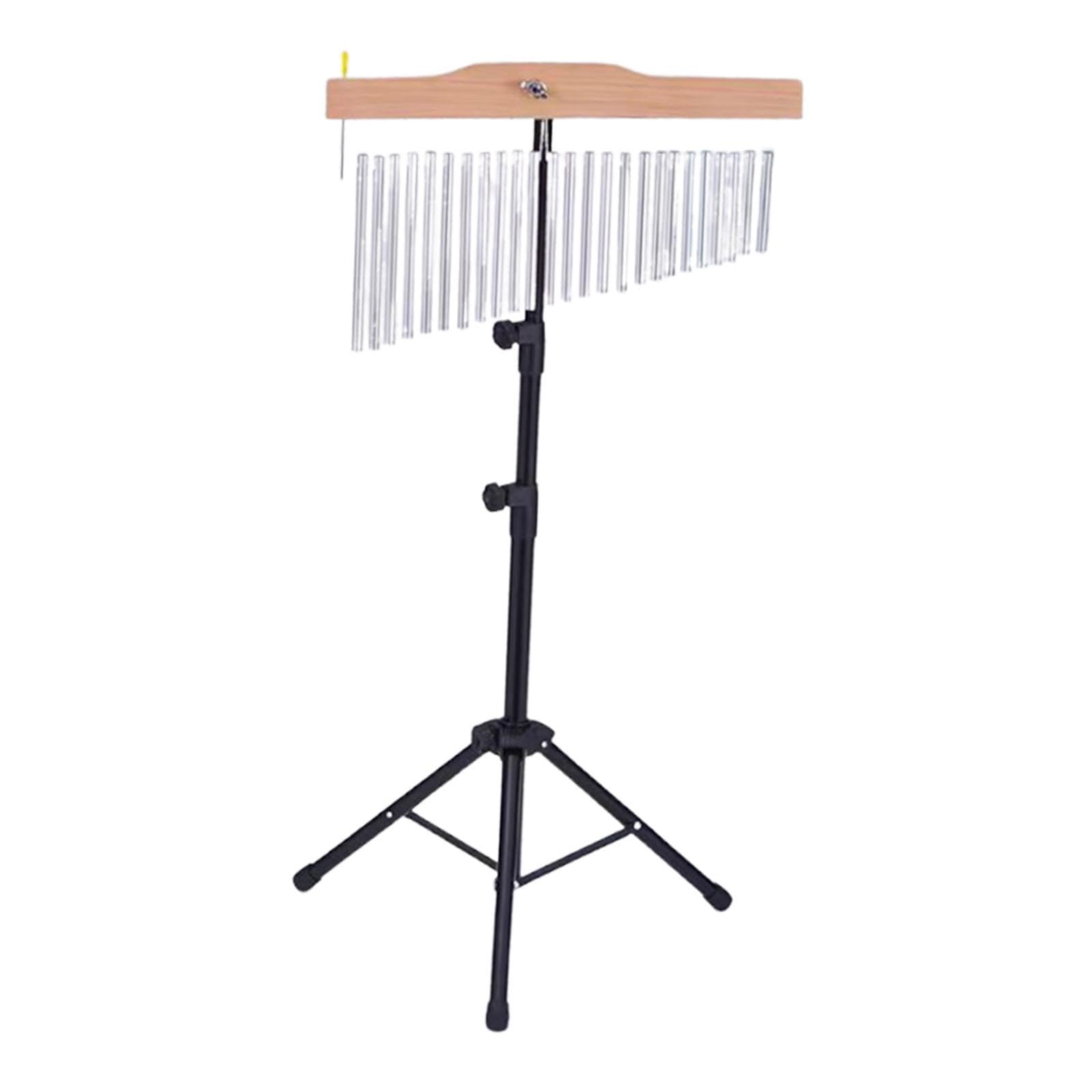Percussion Windspiel mit Einzelreihigen Klangstäben Aus Holz Und Metall für Helle Töne für Aufführungen Übungen Geschenkideen, 25 Hinweis