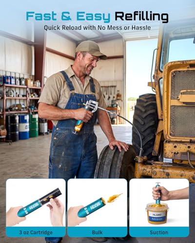 Seesii 3-Oz 4000 PSI Mini Grease Gun Kit w/ Air Bleed Valve and 4 Nozzles 16.49 + Free Shipping w/ Prime or on + 50% Off Code T19ZC59T - image 8