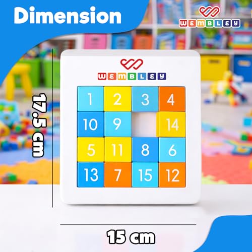 Image of Wembley Number Brain Puzzle Game for Kids | Educational Toy for Boys & Girls Ages 5-14 Years | Improves Focus & Problem Solving