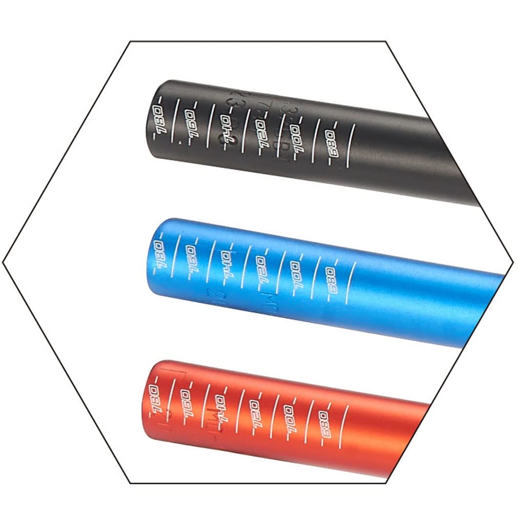 Guidon VTT 31.8mmm Riser Bars 780mm Extra Long VTT Guidon Rise 50mm Guidon en Alliage D'aluminium DH XC AM FR (Color : Black Gray 780mm)