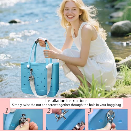 Image of Strap Wrap Adjustable Crossbody Strap with Neoprene Handle Protector - Compatible with All Bogg Totes