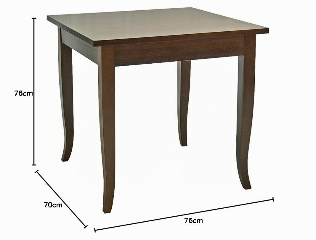 Pieffe Mobili P1010106 Tavolo, Legno, Marrone, 70x70x76 cm