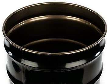 30 Gal Steel Drum Open-Head-Black