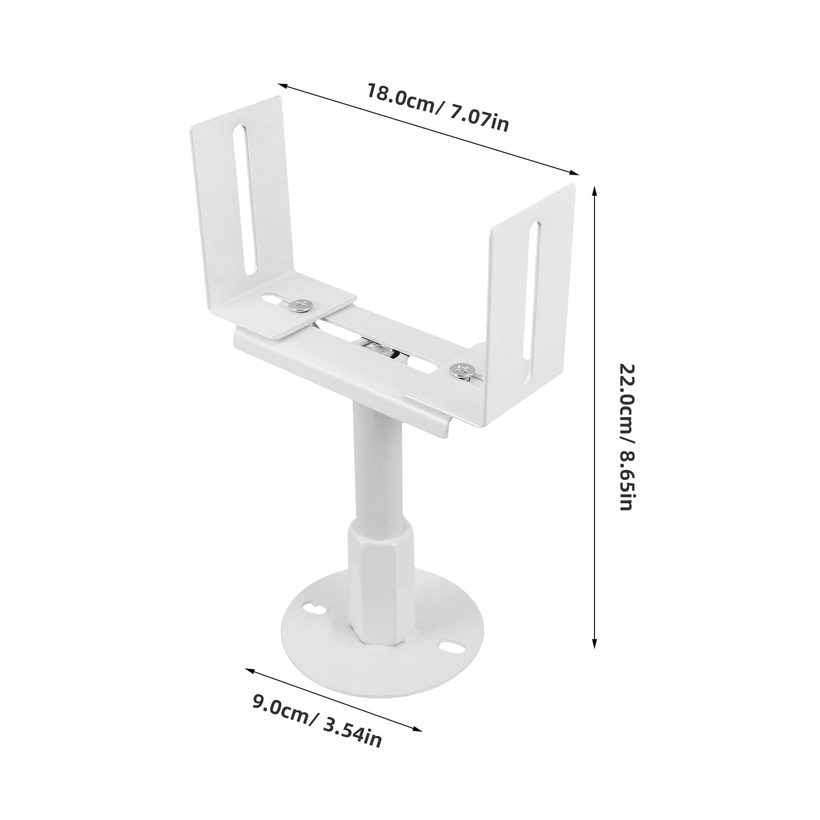 Soporte de Suelo para Radiador de Columna Ajustable en Altura Blanco