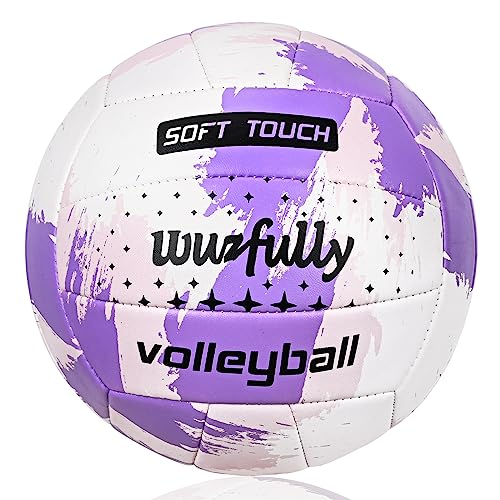 Wuzfully Volleyball Soft Touch Leicht Beachvolleyball für Drinnen Draußen, Indoor Outdoor Beachball größe 5 Wuzfully Volleyball Soft Touch Leicht Beachvolleyball für Drinnen Draußen, Indoor Outdoor Beachball größe 5