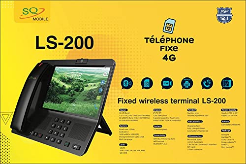 SQ-LS-200-Smart-LTE-4G-Fixed-Wireless-Landline-Android-81-compatible-4G-SIM-Network-Video-Phone-8-inch-IPS-TFT-Screen-with-4000-mAh-Battery