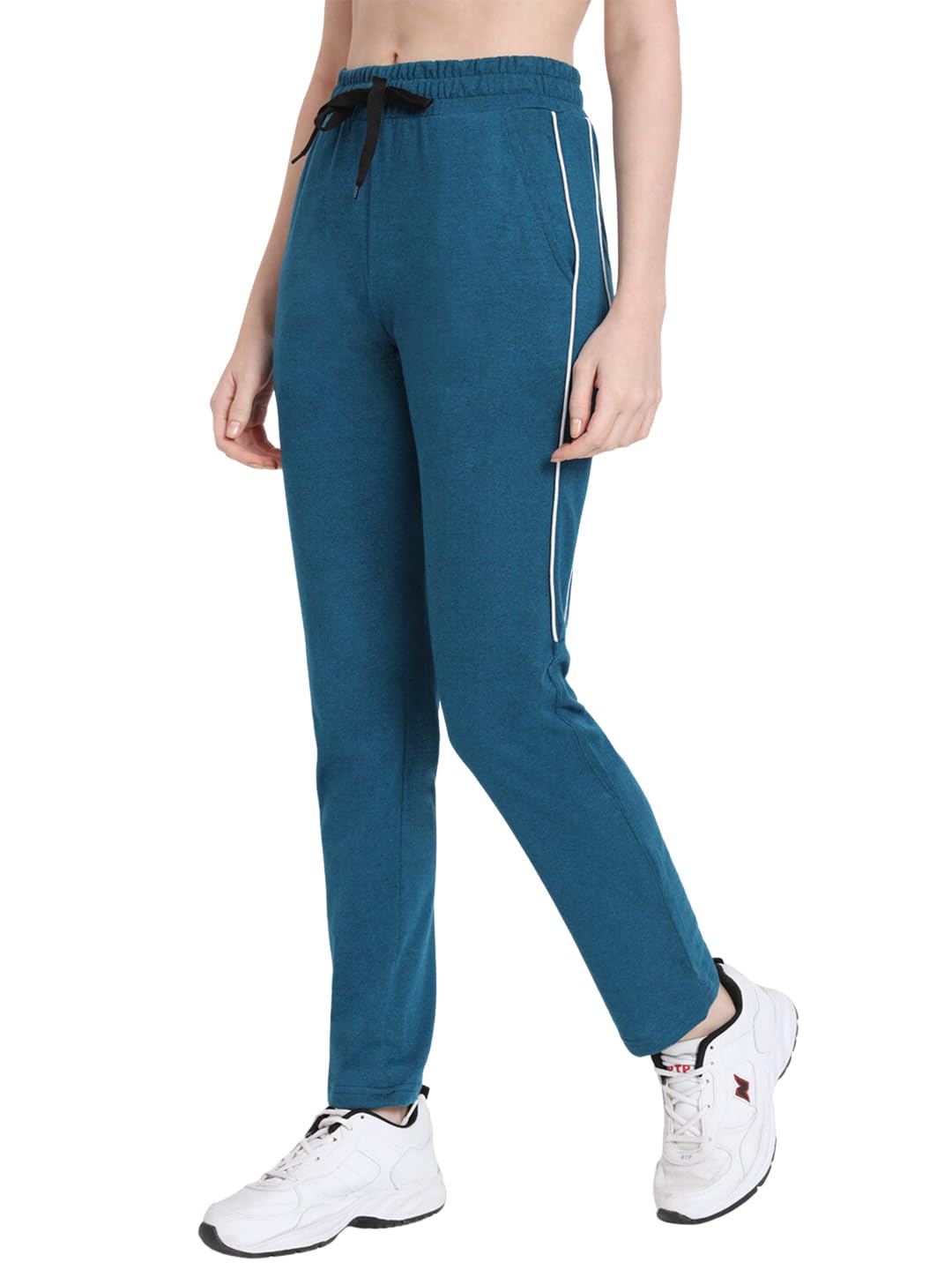 Women's Cotton Solid Track Pants-image-30