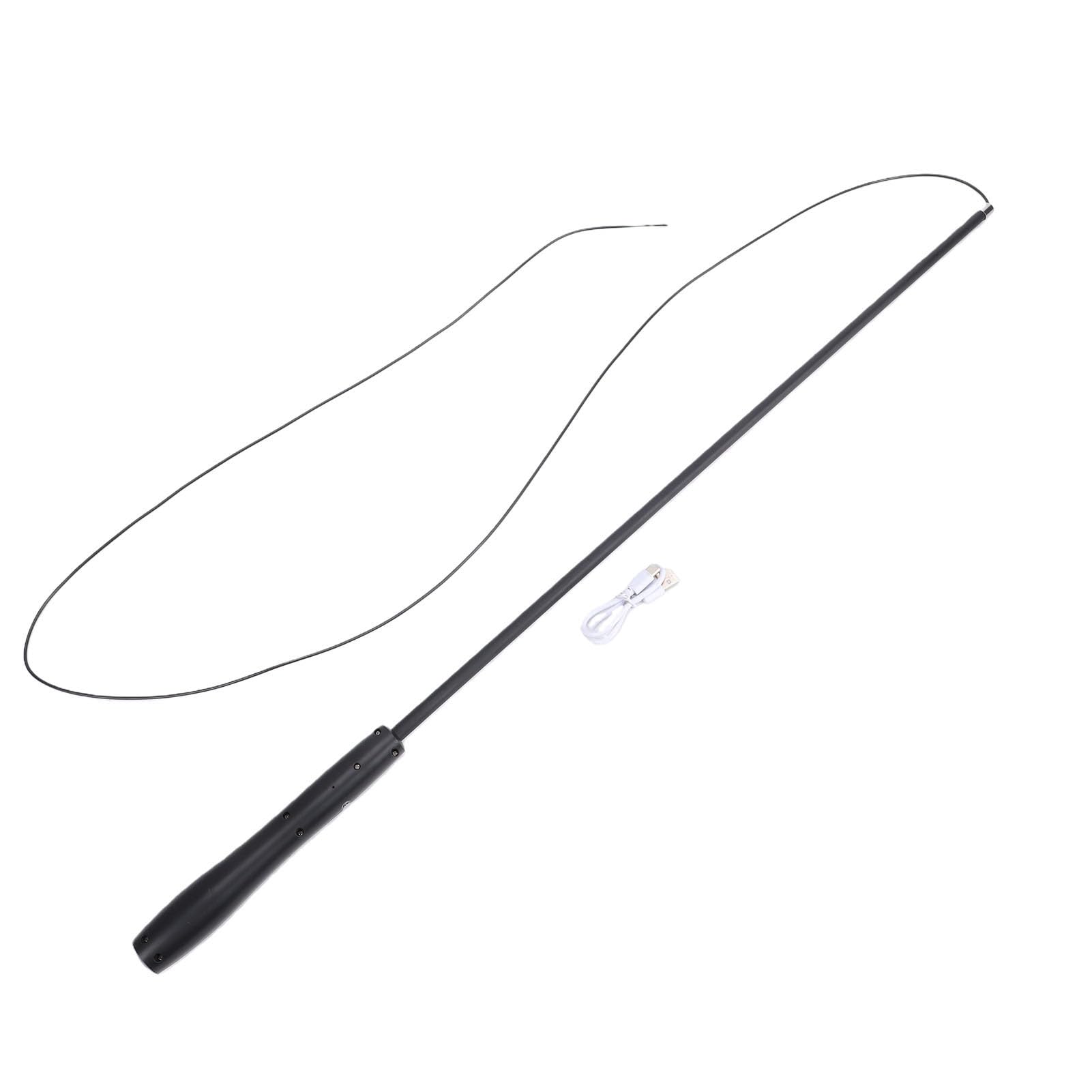 Topiky Varita Telescópica para Gatos, Juguete Interactivo LED para Gatos con USB Recargable, Varita Retráctil para para Jugar y Hacer Ejercicio en Interiores