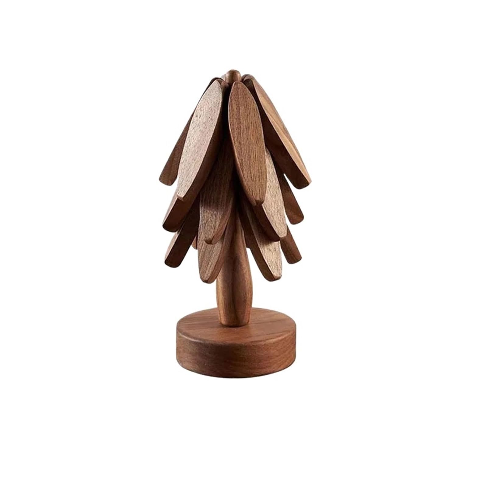 Dessous de plat en bois contre la chaleur avec support de rangement