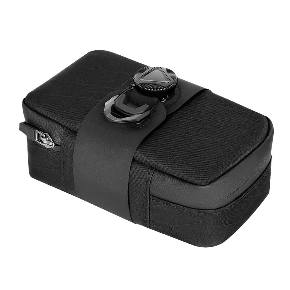 DONGKER Bike Bag, 0.8L Fahrrad Satteltasche mit Capture-System, Wasserdichter Fahrradsitz Tasche für MTB, Rennrad, e-Bike