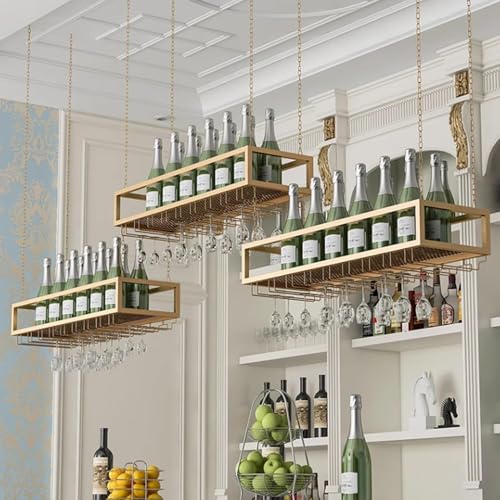 Étagères flottant pour stocker les bouteilles sans encombrer le bar - 8