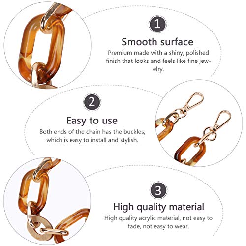 EXCEART AlÃ§as de Bolsa de AcrÃ­lico AlÃ§as de Corrente para Bolsas de MÃ£o para VocÃª AlÃ§as de Tot