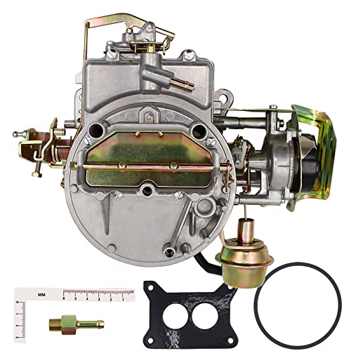 Condgreemee 2 Barrel Carburetor Carb 2100 Carburetor 2150 Carburetor Fits For Ford 289 302 351 Cu Jeep Engine F100 F250 F350 With Electric Choke,Replace Motorcraft/Autolite 2100 2150 #TOP4
