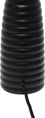 Miniatura 7 de Simple Designs LT2076-BLK Alsace - Lámpara de mesa con botella, color negro (paquete de 2)