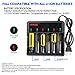 18650 Battery Charger 6 Slot Universal Smart Li-ion Batteries Charger, Zero Volume Battery Repair, Overcharge Protection, Overcurrent Protection, Short-circuit Protection, Over-temperature Protection