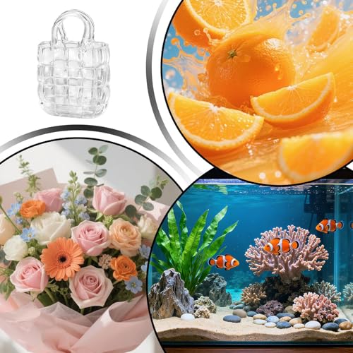 Florero de mano transparente para solucionar espacios vacíos en casa 5