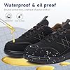 Guirdasm Non Slip Work Shoes for Men Waterproof Chef Shoes Oil Resistant Lightweight Durable Kitchen Restaurant Nursing Work Sneakers heicheng44 Orange #2