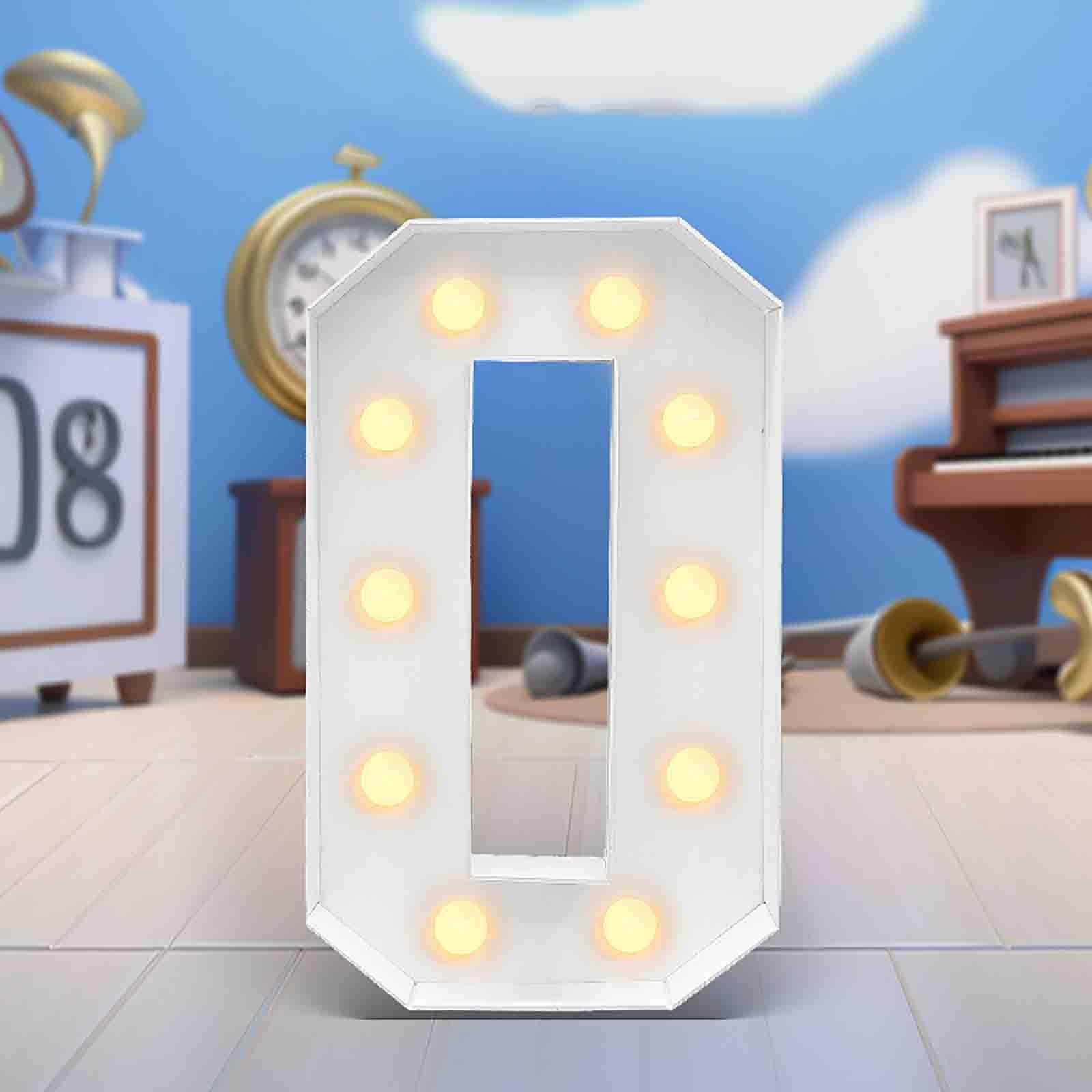 Letrero luminoso con números LED del 0 al 9, luz nocturna blanca cálida, letras de plástico, números de pie, 70-120 cm, luces de letrero digitales for fiesta, hogar, lámpara navideña, bodas, festivale