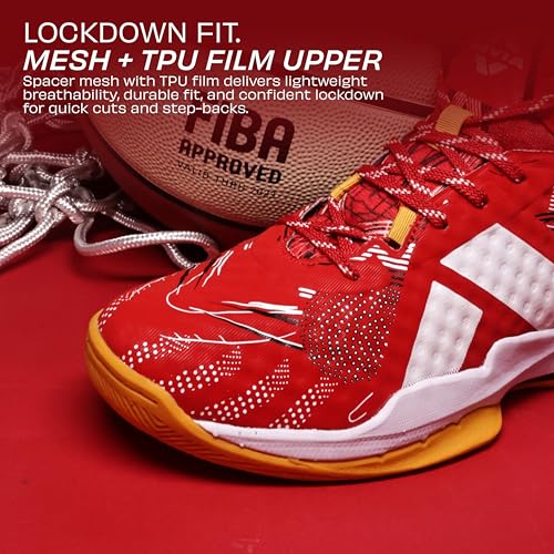 Image of Nivia CLAWMARK Basketball Shoes for Men, Herringbone Rubber Outsole with TPU Shank, Lightweight Mesh & TPU Upper, Indoor & Outdoor Grip for Training, Match & Court