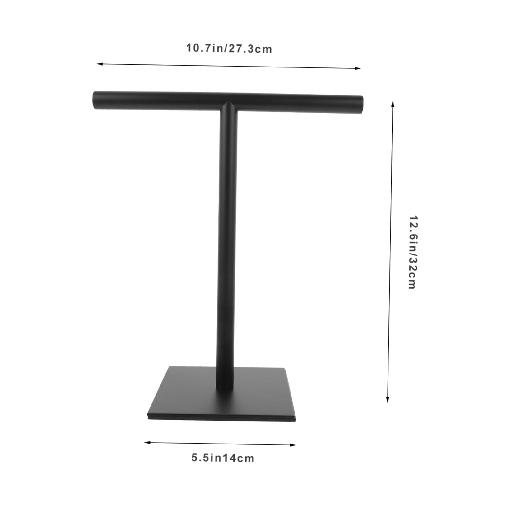 UKCOCO Toallero de Pie de Acero Inoxidable en Forma de T para Baño y Cocina, Soporte Vertical para Toallas Base Estable, Diseño Simple y Ahorro de Espacio