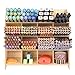 Wood Grain Board Desk Organizer - Holds 240 Colored Pencils - Large Capacity Pen Organizer Caddies for Office, Home Supplies - Artist's Pencils Pens Storage Holder Racks, Easy Assembly Natural Color