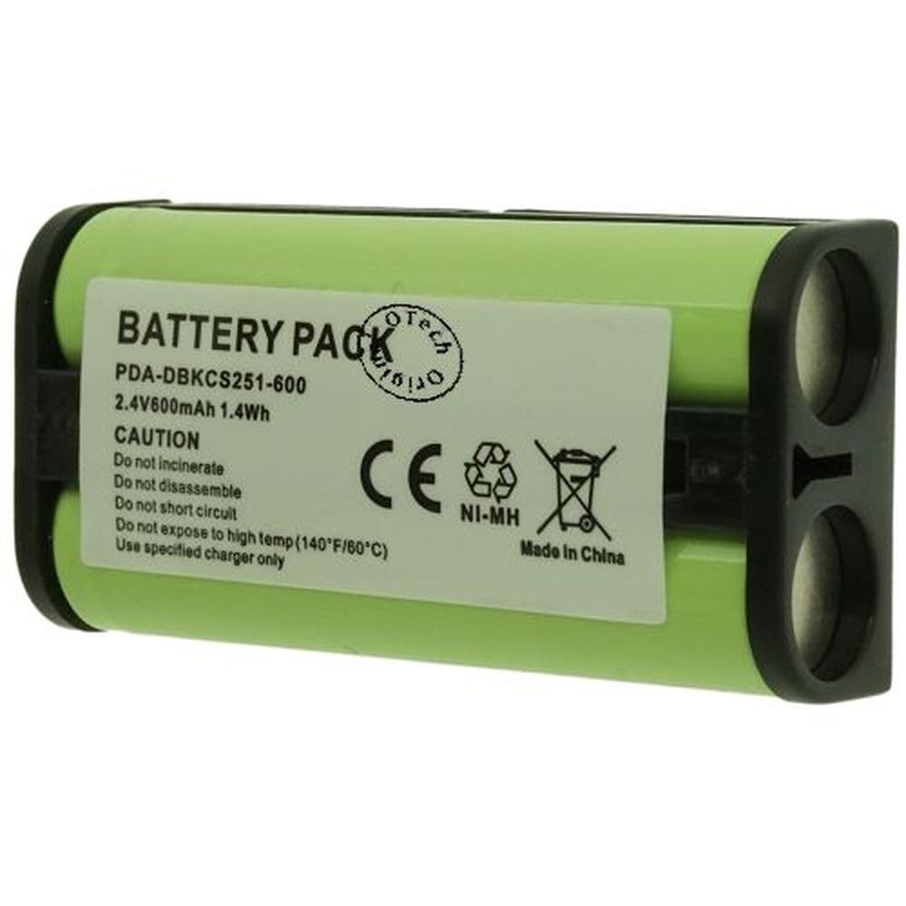 Otech replacement battery for Sony MDR-RF855R wireless headset, showing its black casing and green interior.