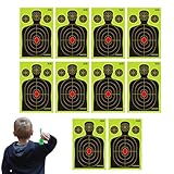 Splatter-Ziele – 18 X 12 Zoll Großes Reaktives Schießpapier | 10er-Pack Burst-Shot-Mark-Ziele Für Den Außenbereich | Hinterhof-Übungsgelände, Wettkampf, Trainingsspiele, Teamaktivitäten, Kinder, Erwac