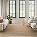 Nourison Home Natural Jute Natural 7' x 10' Area Rug - Easy Clean, Non Shedding, Bed Room, Living Room, Dining Room, Kitchen (7' x 10')