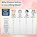 V Shaped Slimming Face Mask | Double Chin Reducer for Firming Moisturizing & Contour Lifting | Instant Lift Strap Wrinkles Remover | V-Line Beauty Band Patch with Collagen Vitamin E & C - 5 Pack