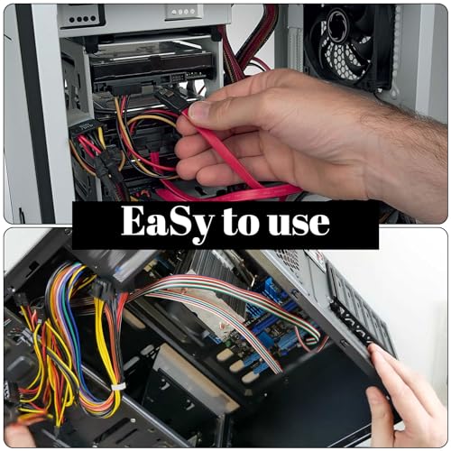 Image of Qianyu Double-Sided Hook and Loop Straps 1 /2 Inch x 66ft Adjustable Reusable Cord Straps Cable Ties Self-Gripping Bundling Strap Multi-Purpose Wrap Fasteners for Home Office Wire Bundling