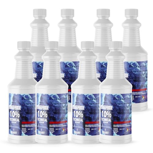 Alliance Chemical 10 Percentage Grade Hydrogen Peroxide - 256 fl oz - H2O2 8-Quart Bottle