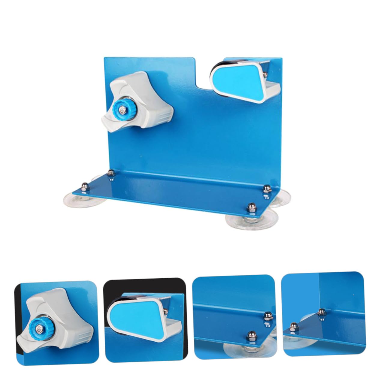 Dispenser Efficiente Plastica e Nastro per Adesivo Tavolo in da Ferro Taglierina Design Creativo Blu per Ufficio e Supermercato