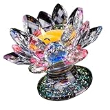 Décoration de bureau : très et lumineuse, lorsqu'on allume une bougie, toutes les feuilles de lotus brillent intensément. décoration intérieure