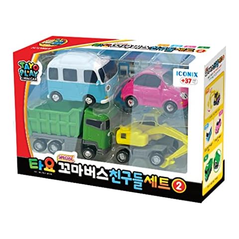 The Little Bus Tayo Special Friends Set 2 - Mini Cars Series for Kids Bong Bong Heart Poco Max Cover