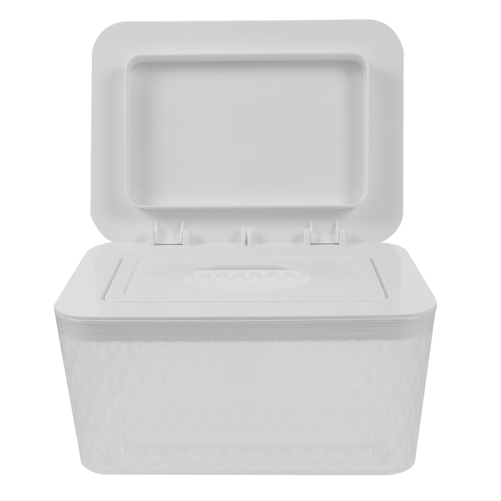 Toallitas Previene Blanco Reutilizable Dispensador la Plástico de Contaminación de Tapa Que Adecuado para Baño y Sala de Estar