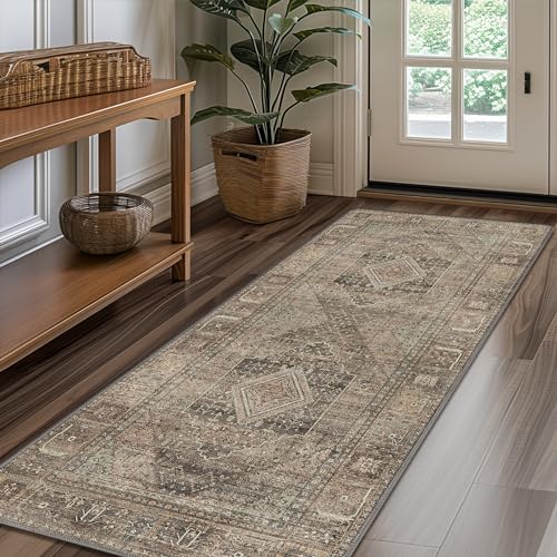 Genimo Runner Rug 2X5 Non Slip Hallway Runner Rugs, Machine Washable Low Pile Lightweight Mat For Living Room thumb #2