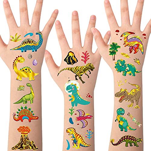 lumineux Etanche Tatouage Ephémère, Tatouage Temporaire pour Enfant, Sirène,Animal, Licorne, Espace, Dinosaure, océan,Décalcomanie Enfant,Cadea Décoration De Fête Garçon Fille Cover