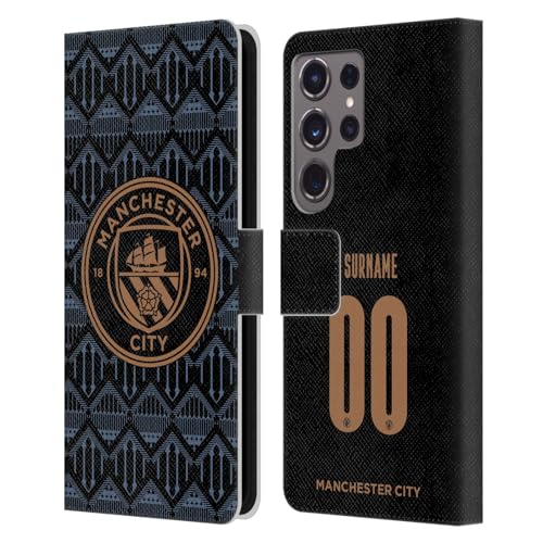 Cadeau Manchester City coque Samsung Galaxy S24 Ultra étui cuir pour fan de foot