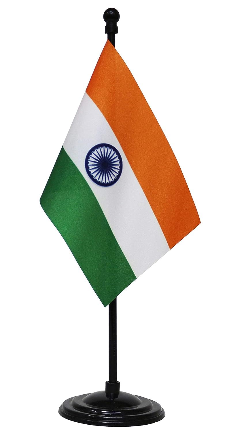 He & She SHOPPING Indian Miniature Table Flag with A Round Base (Black) (B0CH3TZ5C1) Amazon Price History, Amazon Price Tracker