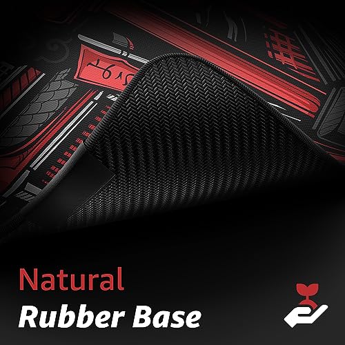 Tapis de souris de jeu étendu Hystar avec surface imperméable et polyester lisse - 5