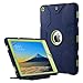 Price comparison product image ULAK iPad 9.7 inch 2018/2017 Case, [Armor series] Heavy Duty Shockproof Protective Cover with Stand Function 3 in 1 Soft Silicone + Hard PC Case Cover for Apple iPad 9.7 inch 2018/2017 - Navy