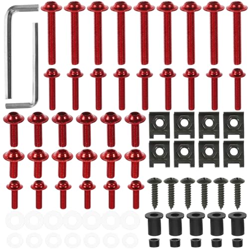 Vis de pare-brise pour moto Gatuida kit de boulons noirs