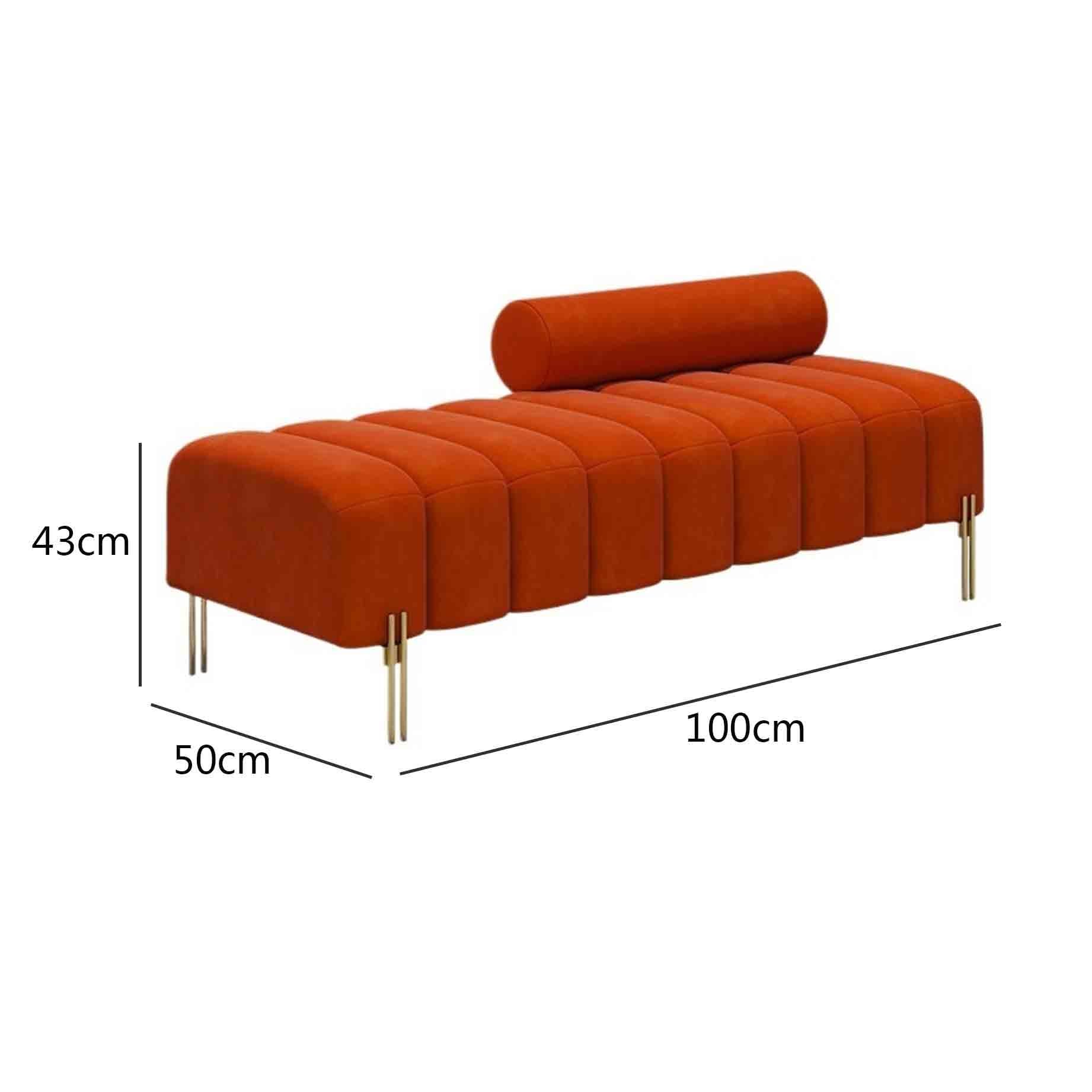 Panca imbottita Sgabello for divano imbottito in legno adatto for soggiorno camera da letto(Piccolo)