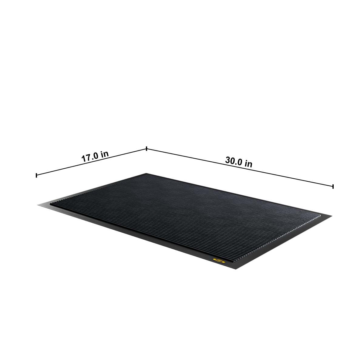 Yellow Safety® Heavy Duty Entrance Mat, Indoor Use, Black, 2 Pack, 30"x17" — Amazon image 2