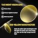 TJUTR Night Vision Driving Glasses Fit Over Eyeglasses for Men Women, Anti-Glare Polarized UV400 Protection Yellow Lens 2612R