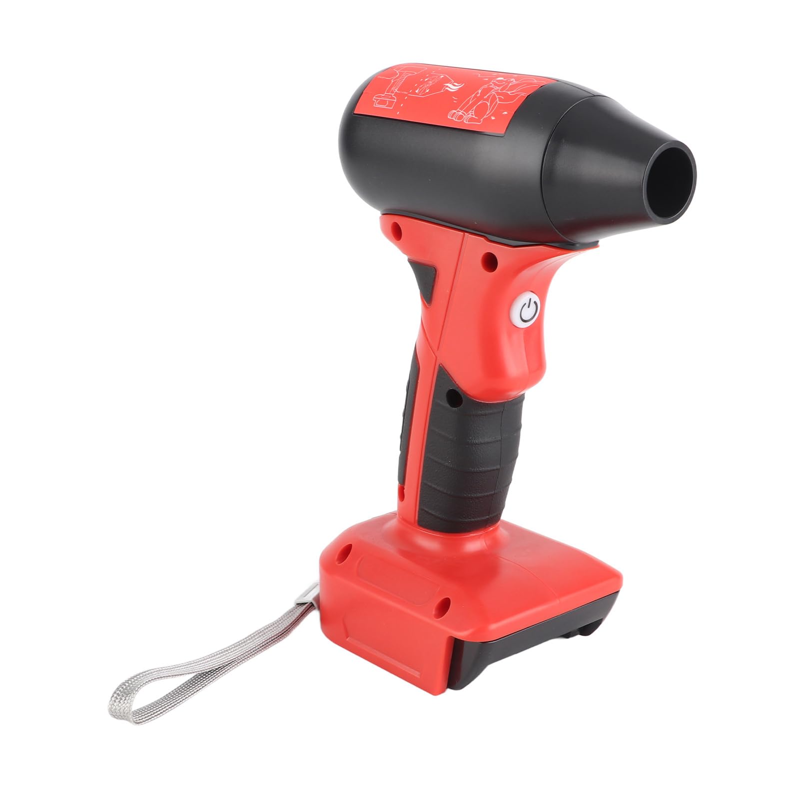 Ventola del Ventilatore Portatile, Ventola Portatile, Ventilatore a Cordone Ad Alta velocità 160W 130000 Giri/Min per Pulizia 'auto, Barbecue, Potenza della Batteria 18 V, Materiale ABS, Ventole